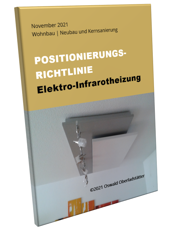 Umschlagsbild der Positionierungsrichtlinie für Elektro-Infrarotheizungen
