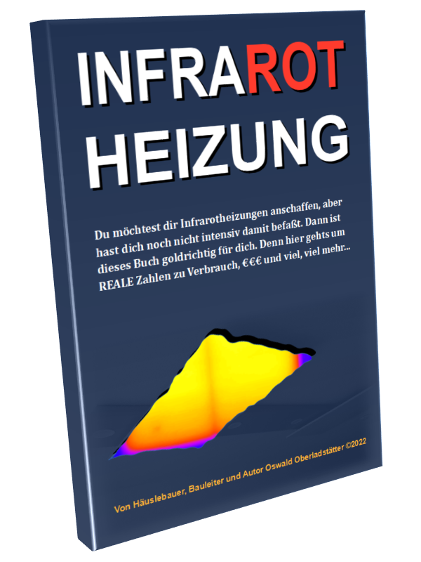 Buch Infrarotheizungen in Wohnung mit realen Zahlen zu Energieverbrauch, Kosten, CO2 Emissionen und ehrlichen Erfahrungsberichten des Bewohners