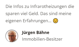 Kommentar zu Infrarotheizung